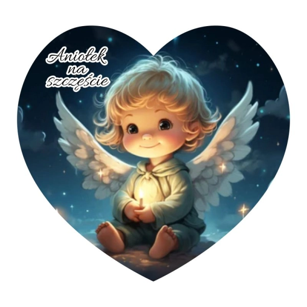 Magnes serce z aniołem N15